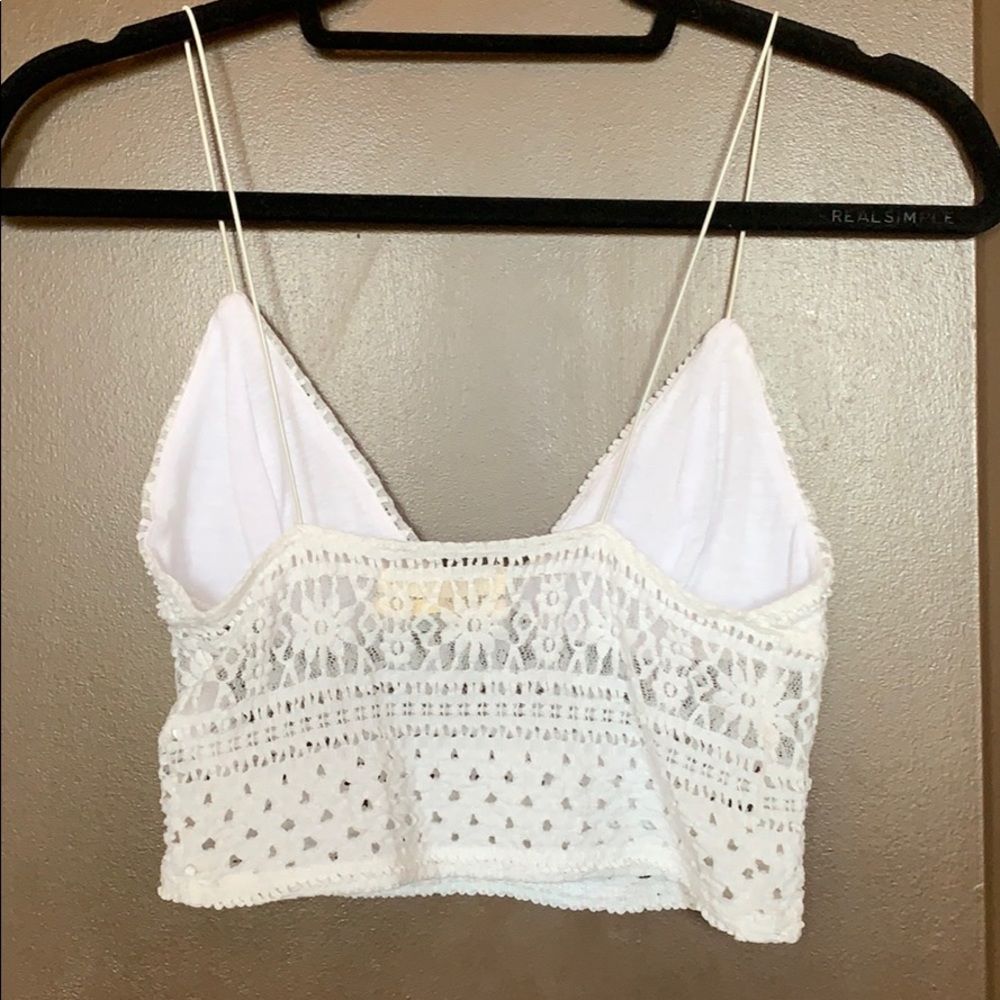 White Crop Top - Picture 2 of 3